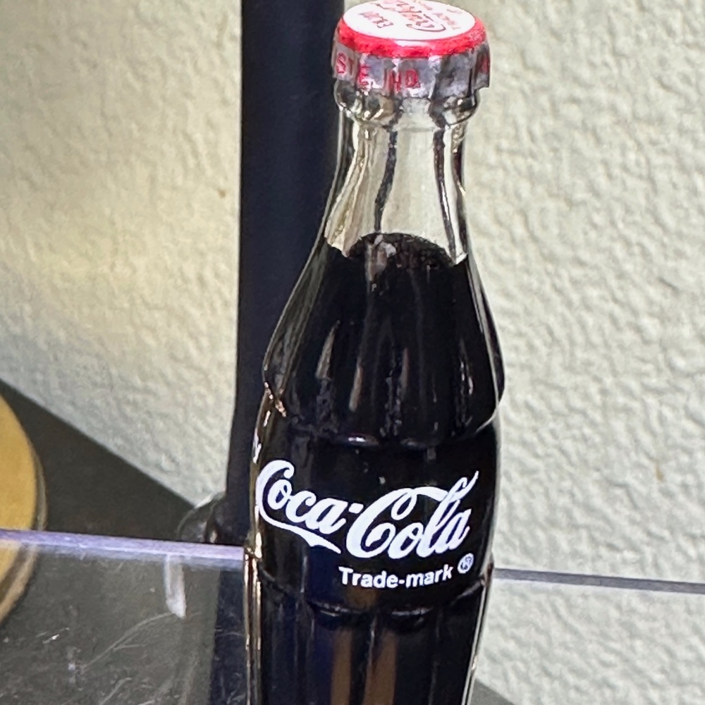 One  Miniature Coke-Cola Glass Bottle